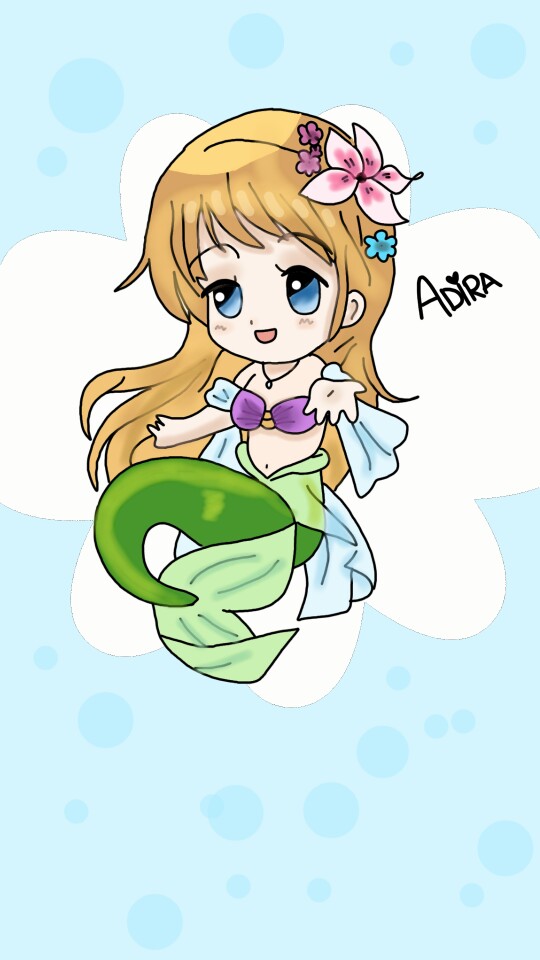 My favourite mermaid  Ariel! I didn't draw it that good, but I love her cute face! #Ariel #Mermaid #cute #favourite #badDrawing