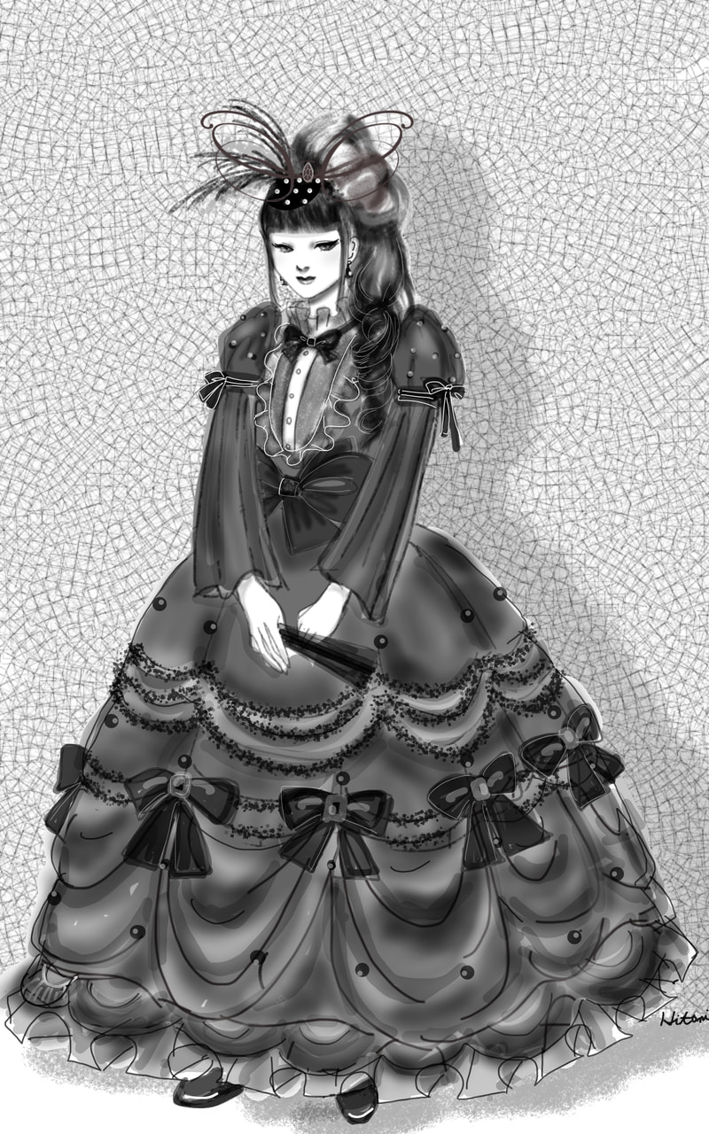 人形“Doll“ #onecolor #fridayswithsketch #sonysketch #Black #doll