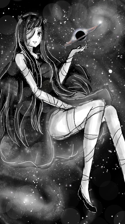 "Beautiful long hair"⭐#inktober #inkober2017 #long #oc #longhair #longlegs #galaxy #stickers #girl #LOwlOc #Black #white ⭐ ❤