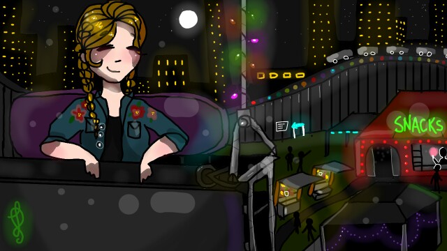 #googleplay #fridayswithsketch When I saw the 'colourful' thing, the first thing I thought of was when I was at Luna Park the other day, in a ferris wheel. I was utterly terrified but the lights were so pretty!
