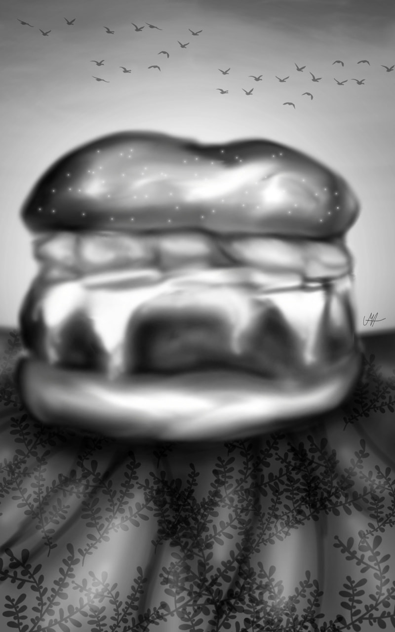 Day 16th - Fat "Eat me!" #inktober#Inktober2017#fat#food#MarikaAria#mareal#stickers#blackandwhite#realistic #MAft