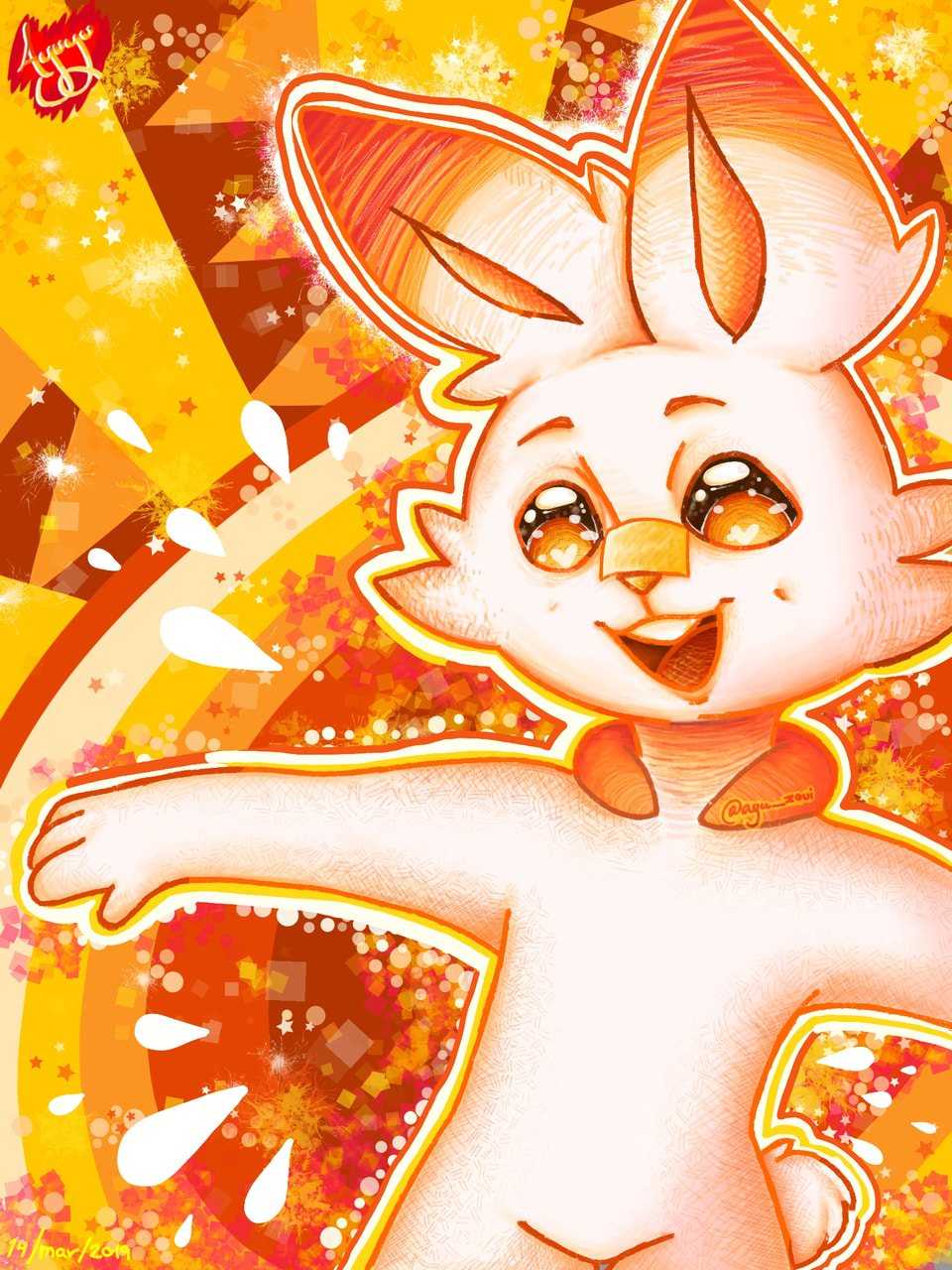#Pokèmon #fridayswithsketch #onecolor saw this going around so decided to draw #Scorbunny from #pokemonshield :) #ayuzoui