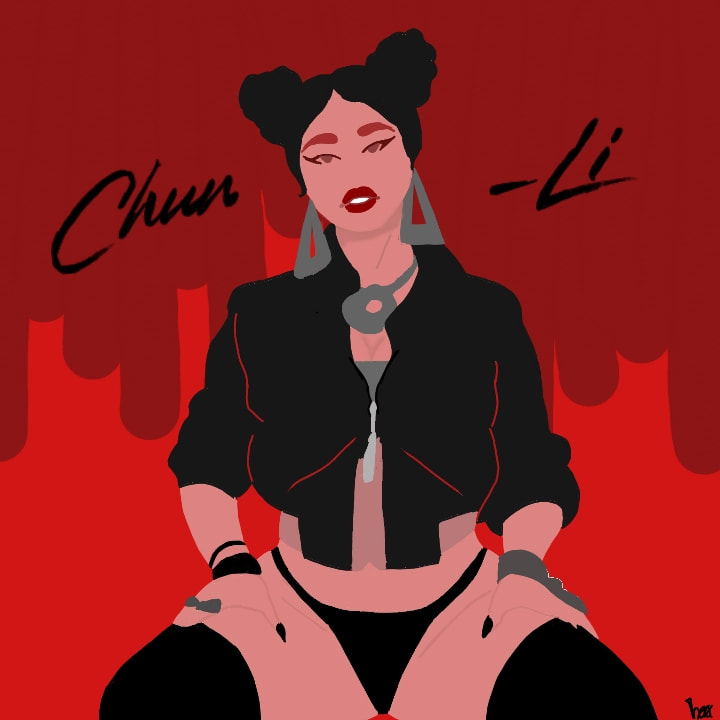 make me the bad guy chun-li. #MusicChallenge #ChunLi #Nickiminaj #queen #linelesschallenge #lineless #realism #proud #music #song #fridayswithsketch