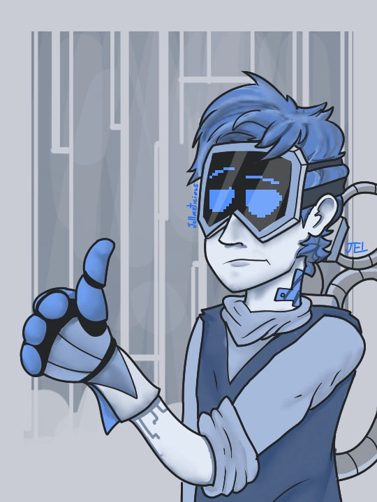 I finished Cobalt #Jellazticious #fridayswithsketch #onecolor