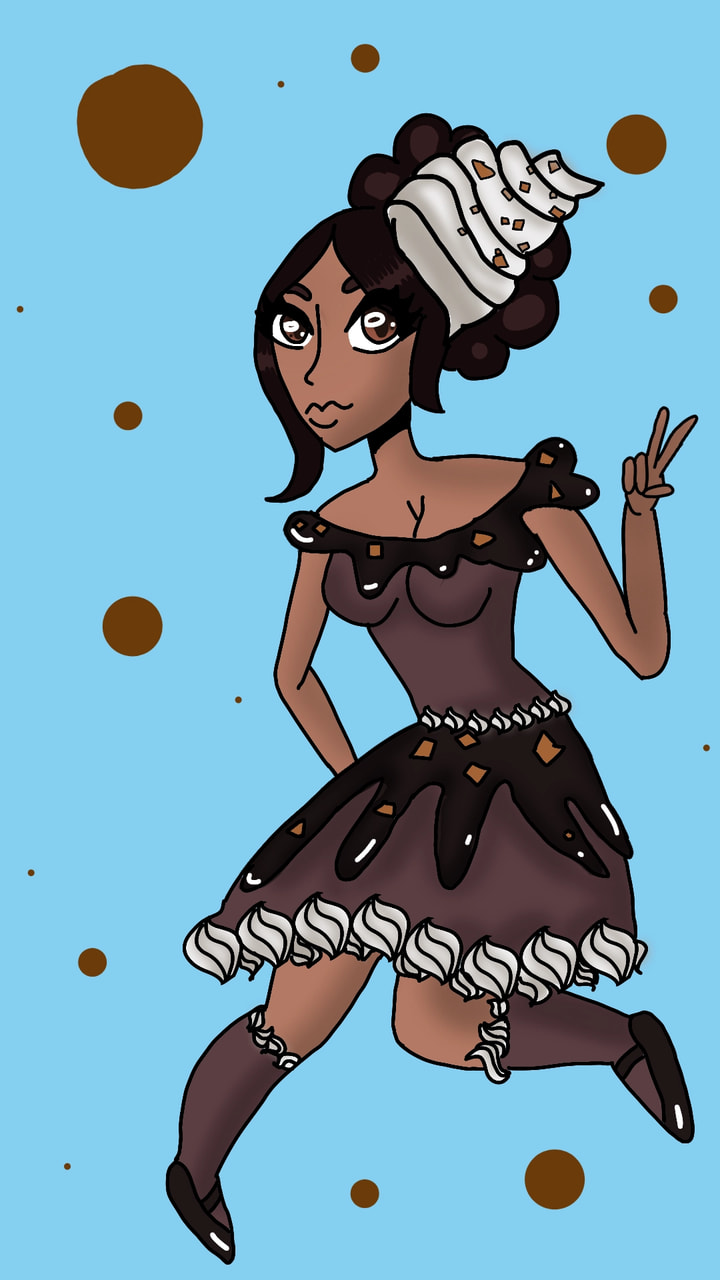 #fridayswithsketch #foodchallenge #toffeegirl #caramelgirl  meet Toffee Caramèl this is ugly and really old I draw better now