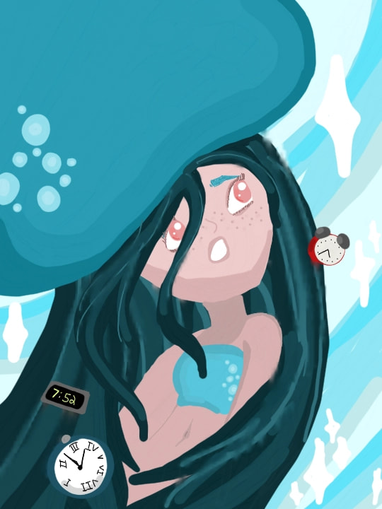 The jellyfish who lost their pack. #mytimetravel #fridayswithsketch Edit: thank you for 300 likes!!!