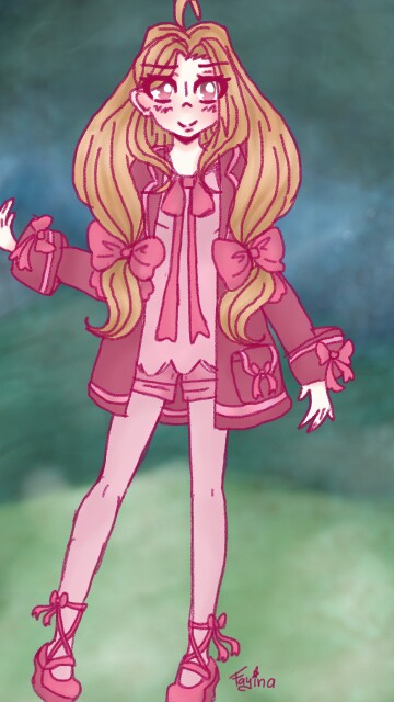 I drew a #cute #OC #lolita #anime #Pink #girl Thanks for the 100+ followers !! 😊 😊 I hope you like it !!