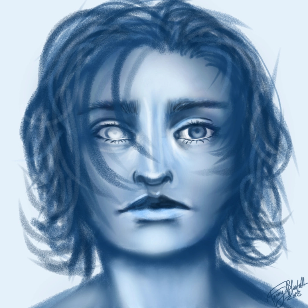 I wasn't going to post this doodle here but I think it's kinda cute so imma do it anyway :) the WIPS of it is on ‪@fanny‬  #100percentsketch #sonysketch #blue #sketcheroftheweek #nuggets #ikea edit: ty for feature!