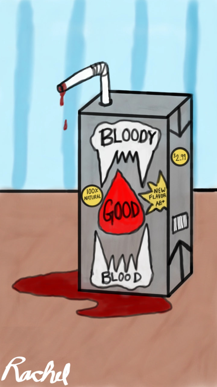 A vampire's juice box. 😂😊 #inktober #Inktober2017 #juicy #funny #juice #blood #Vampire