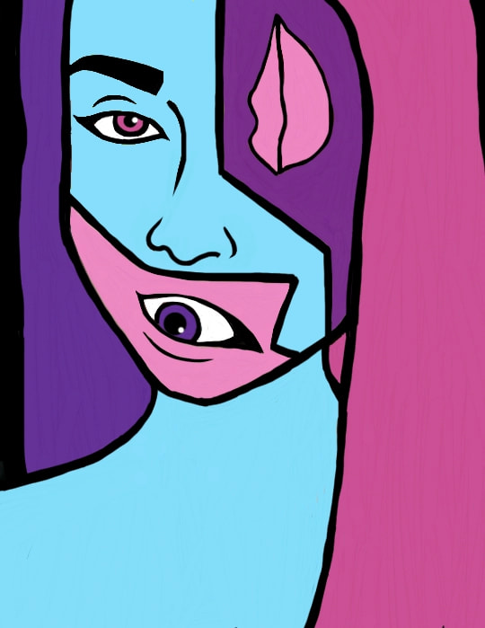 So this is my style with a touch of Picasso's, hope you like it #mypicasso #fridayswithsketch #sonysketch
