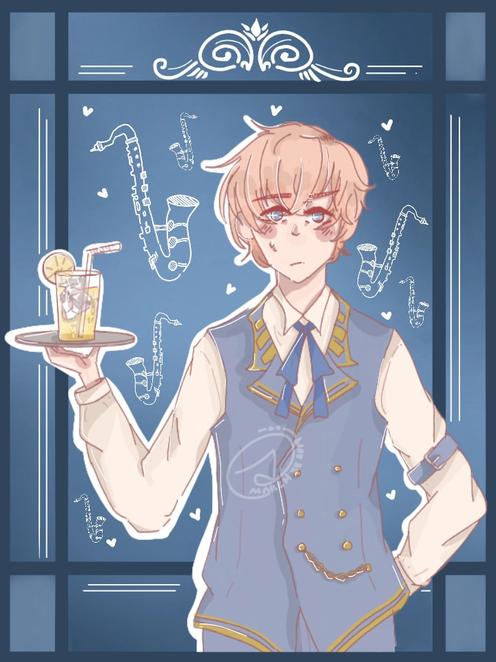 AAA WooH! Mah #Saxophone playin Boi #HarutoAtori from #TasokareHotel This turned out better than I expected it to (´・ω・`) #New #hotel #game #guy #fridayswithsketch #gamechallenge