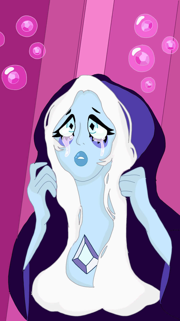 Since she's one of the main antagonists I'll also use Blue Diamond for this week's #fridayswithsketch  #myvillain #bluediamond #stevenuniverse #WhatsTheUseOfFeelingBlue ‪@GingerAnimates‬ ‪