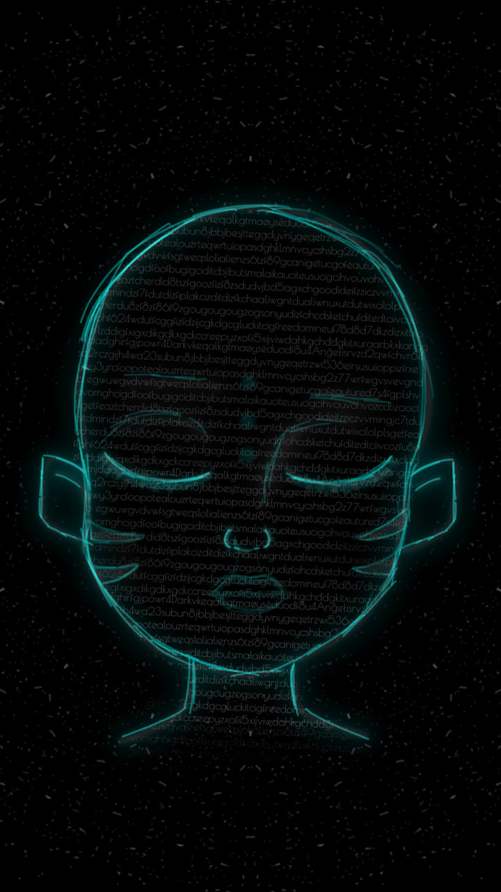 Drew this of my mind #myalien #alien #fridayswithsketch 💙