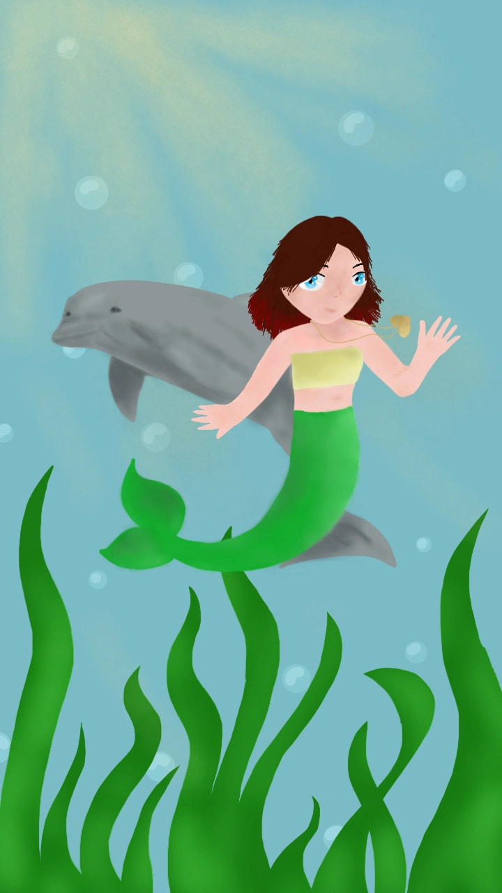 "Underwater" Sooo proud of the dolphin!!!! #smarties #sea #mermaid #dolphin #cute #kawaii #linelesschallenge #fridayswithsketch #100PercentSketch ‬    FEATURED?! OMG THANKS ‪@sonysketch‬!!!! ❤❤❤