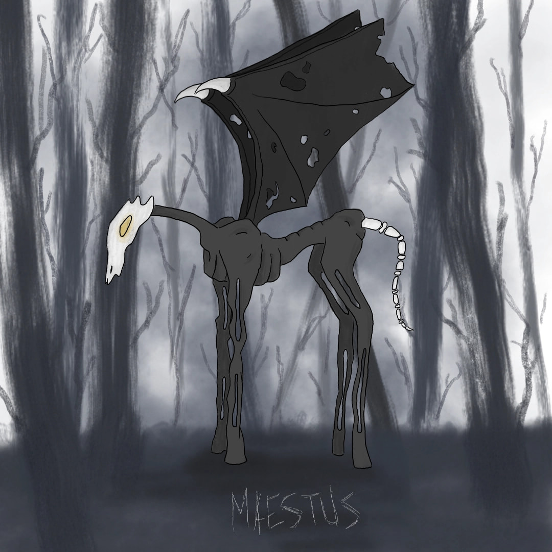 They live in the darker or dead parts of the world. They represent the sad and broken and are rarely seen#specieschallenge #fridayswithsketch #dark