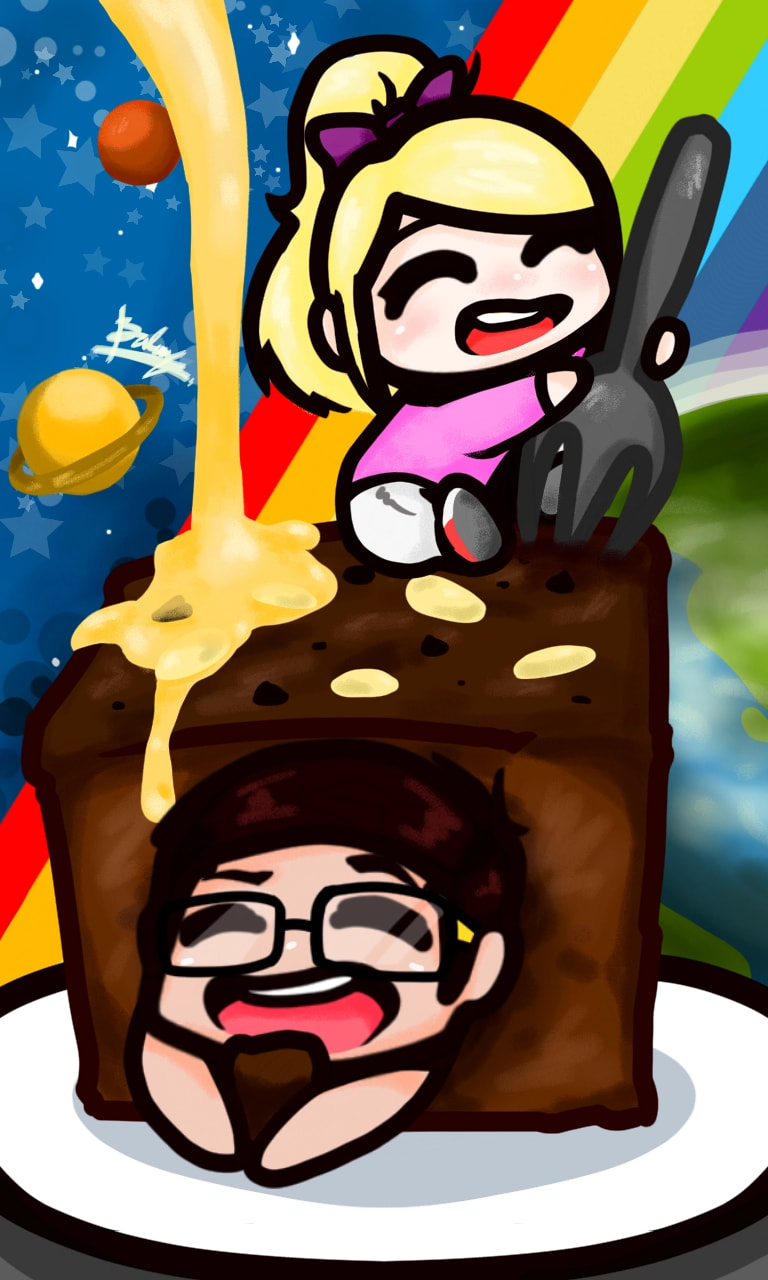 Yea browniess~! With caramel sause #myfavoritefood #Rakel #BASHD #cute #oc #panties #kawaii #frídaywithsketch