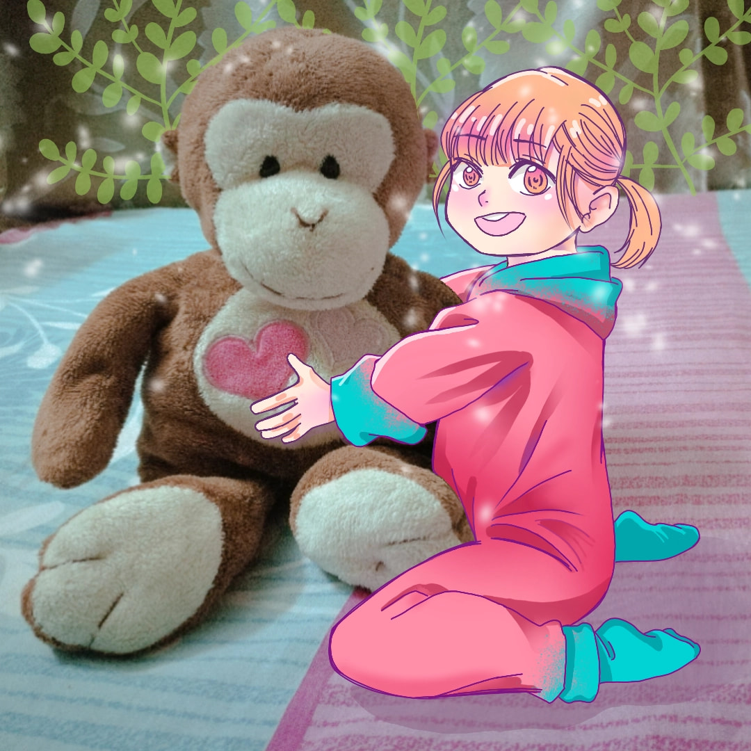 I'm late aren't I 😌 I can only draw portrait so... yeah... I've had that monkey plushie for 8 years btw. It's something special to me. #drawyourphoto #fridayswithsketch #sketchchallenge