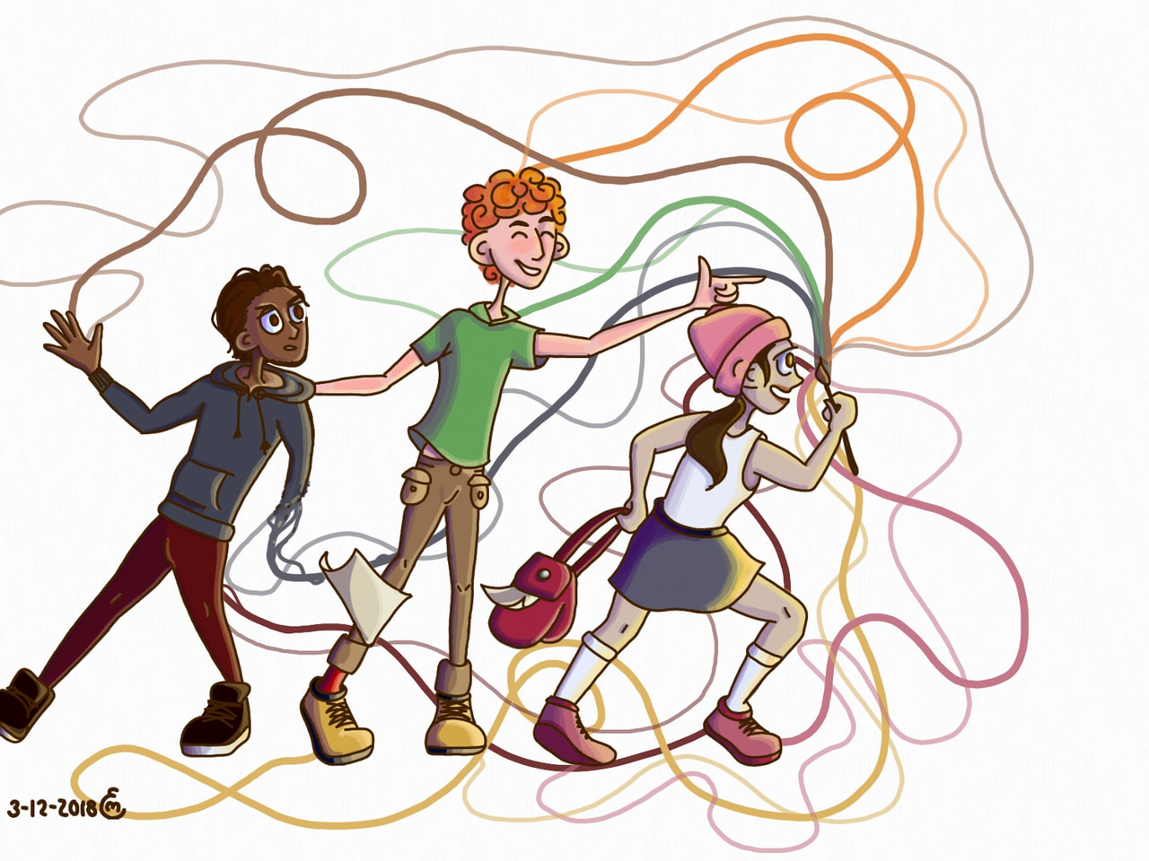 When I get sad or bored I draw new OC's so they can have a new adventure. #fridayswithsketch #betterday