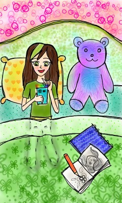 #fridayswithsketch #myplacetosketch I love to sketch in my bedroom especially in the night time #MeAsClover