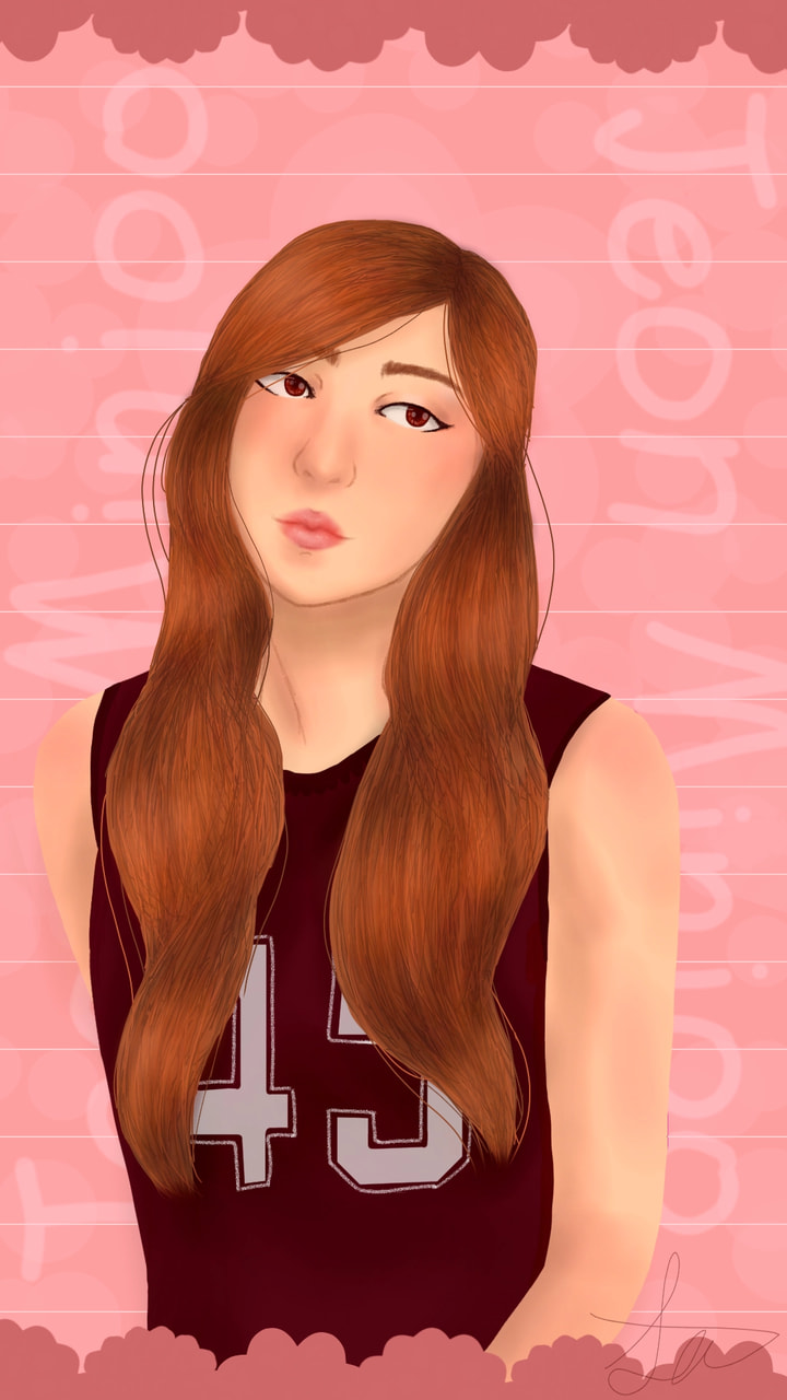 Who's your favorite artist? #pink #flowers #kpopchallenge #fridayswithsketch #jeonminjoo #kpop