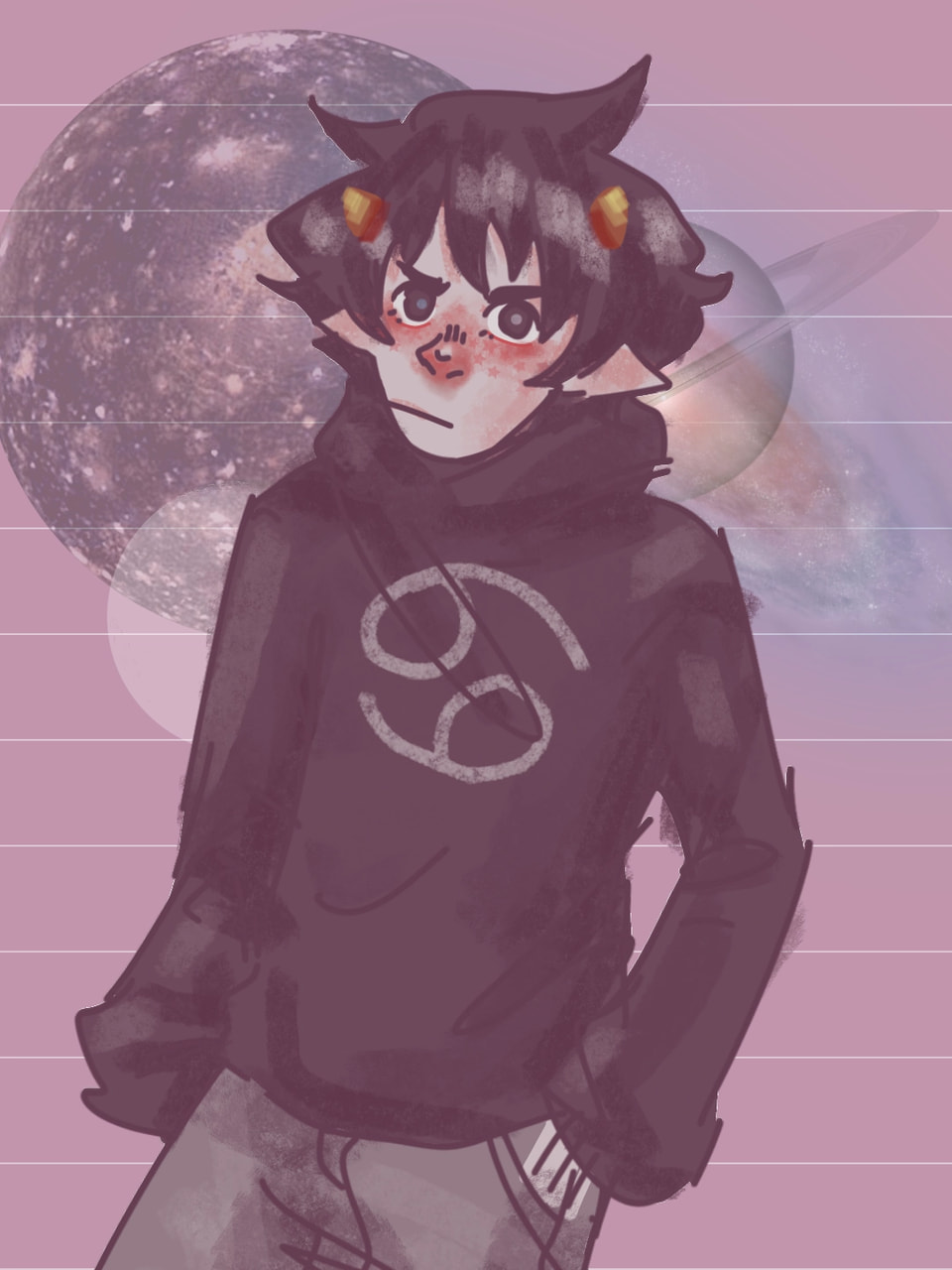 #zodiacchallenge #fridayswithsketch #Homestuck (on main)