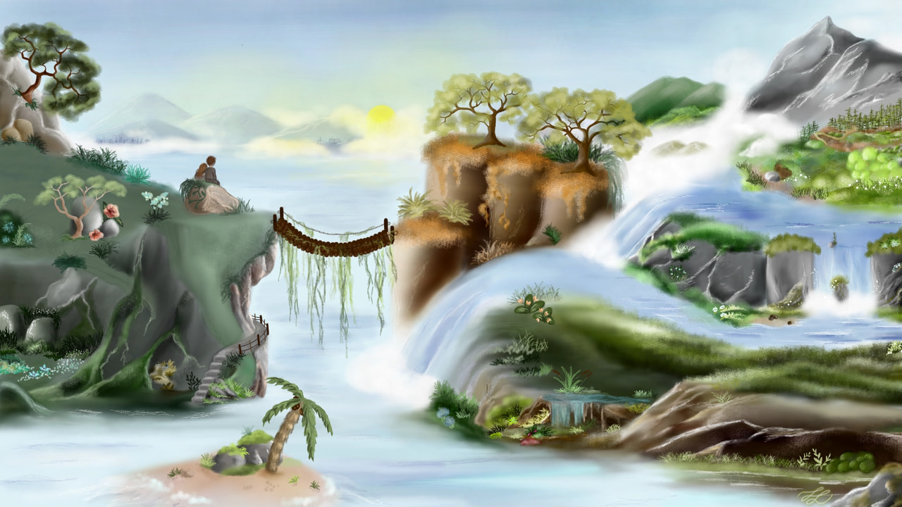 - imagination of my future. #futurechallenge #fridayswithsketch ,,Have I not commanded you? Be strong and courageous. Do not be afraid; do not be discouraged, for the LORD your God will be with you wherever you go.” Joshua 1,9 #landscape #nature