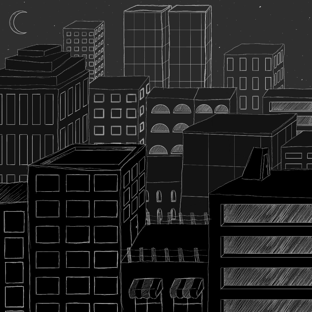 Finally took the time to do something..               #fridayswithsketch #onecolor #city