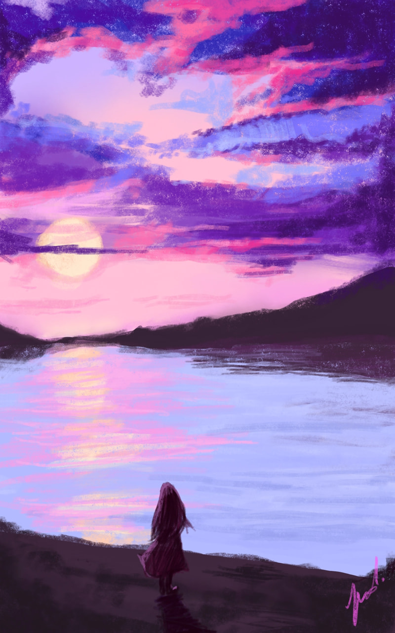 Sunset 🌅 #naturechallenge #fridayswithsketch #100PercentSketch #SonySketch