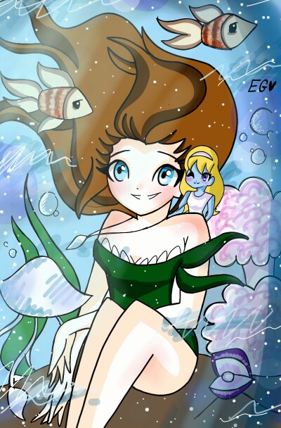 Sorry if it's not clear-_-! I hope u like it!! :3 (100% Sketch app o (∩ ω ∩) o) #OceanLife #SmallSmurfsBigGoals #ocean #sketch #fish #underwater #TeamSmurfs  I know i am late, sorry again ! for ‪@sonysketch‬ :33 FEATURED!!TYSM