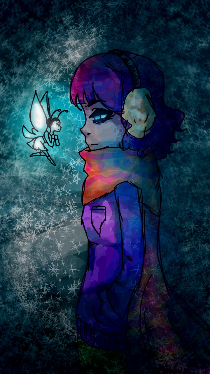 Idk tried something anime fairy stuff lol. Its the emotion of being sleepy. (Thx comments) #myemotion #fridayswithsketch