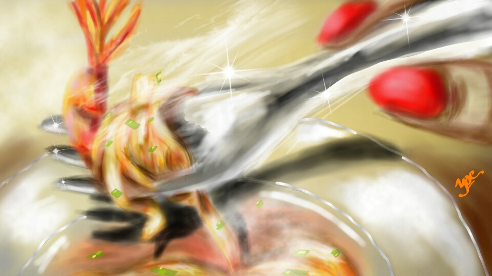 noodles are still hot taste delicious #yoe #delicious #hot #noodles #leftovers #sonysketch