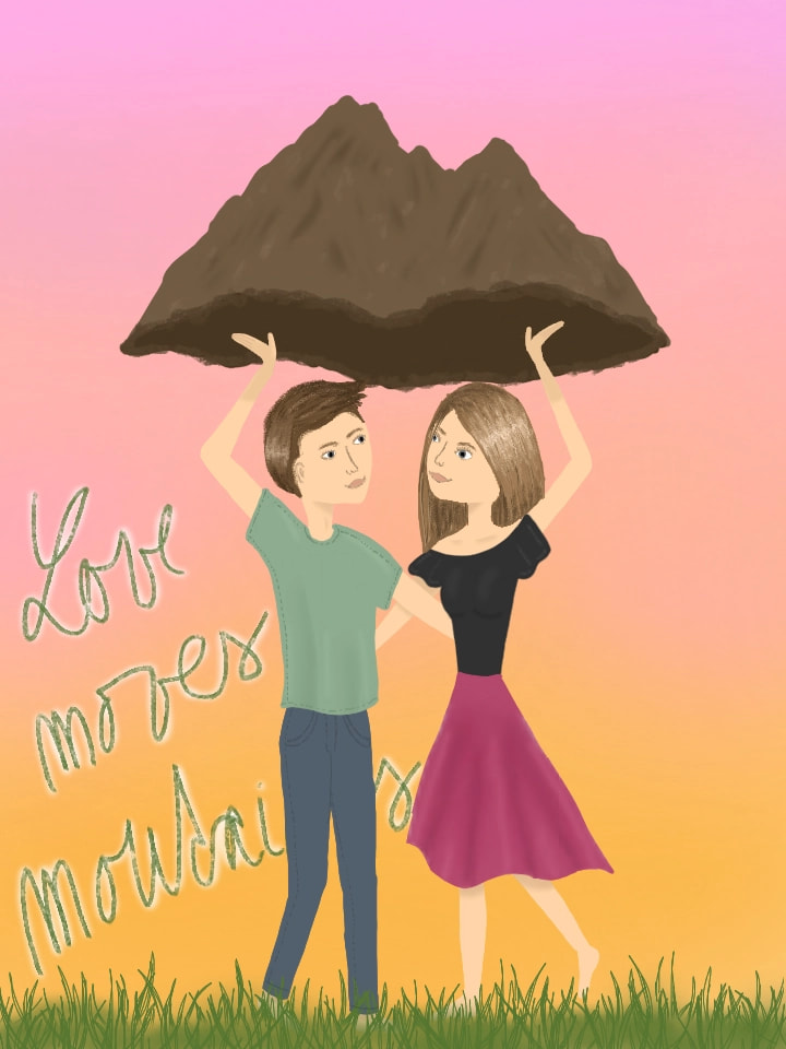 Láska hory prenáša /Love moves mountains = It means when you fall in love with someone you can do anything. #MotherLanguageDay #fridayswithsketch #proverb #love #slovakia