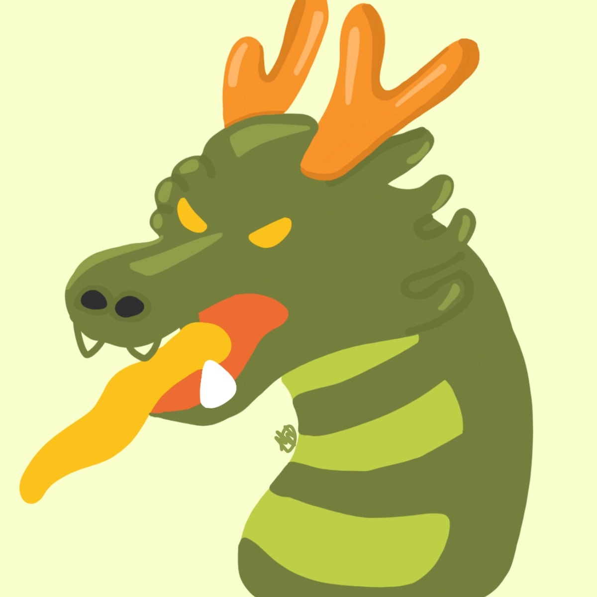 I know this is late, but another entry for #emojichallenge owo ! 🐲🐲🐲🐲🐲 // Edit: HOLY SHIT