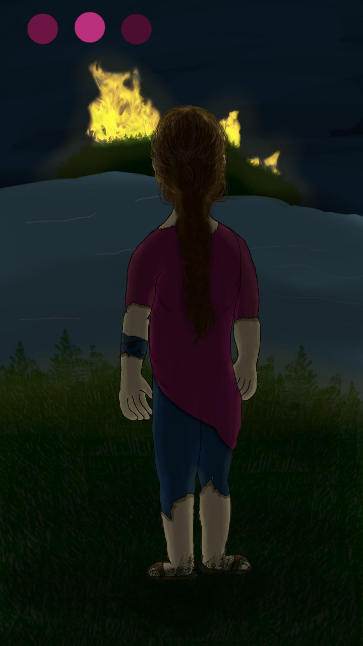 So this is what ive been working on al though i havent had much time to work on it but here it is, i would have liked to work more on it but im moving on to a new project now see ya soon #fire #girl #disaster