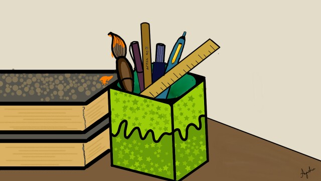 #dailydecember,#paintbrushchallenge, #rulertoolchallenge. Seems appropriate.😅