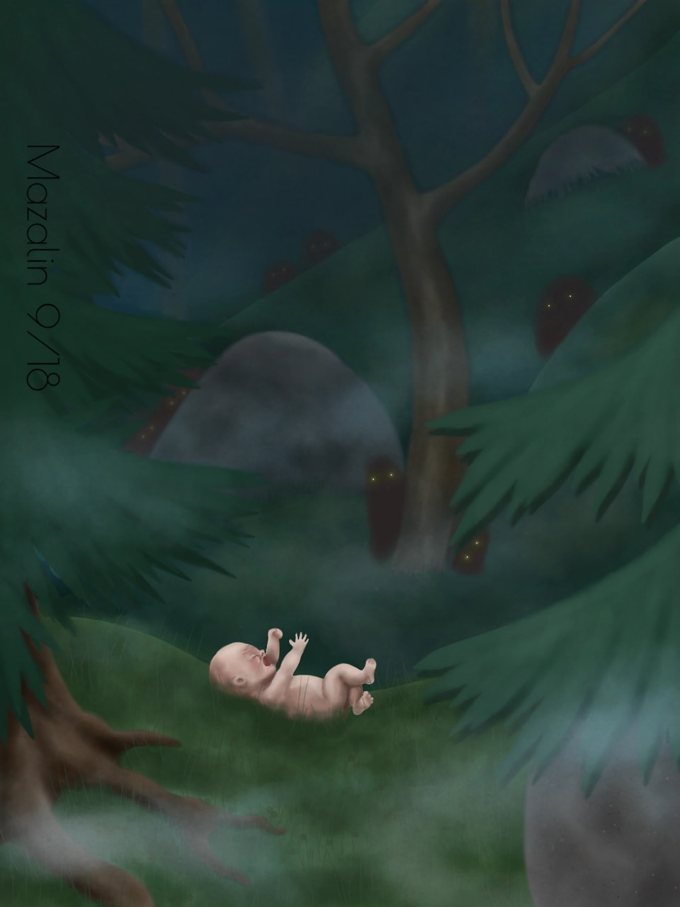 It seems to be a universal annoyance that your sweet beautiful baby gets stolen by some creatures. Best just to dump that nasty screaming changeling back to its owners. And hope they return your sweet baby. #mymythology #fridayswithsketch