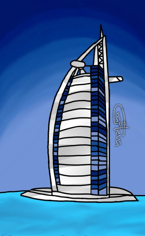 #mycity #fridayswithsketch #CraftEva ‪@sonysketch‬  my Emirate is DUBAI #sonysketch #dubai #BurDubai #UAE #travelchallenge