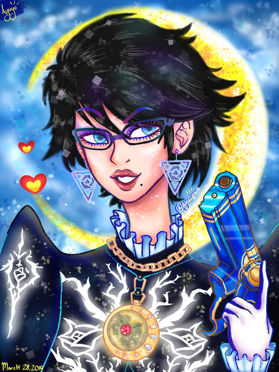 Let's dance boys! Our dear #Bayonetta is truly a character to adore :) #gamechallenge #fridayswithsketch #ayuzoui
