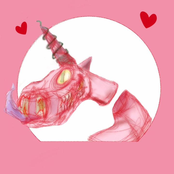 messy #junicorn drawing gosh