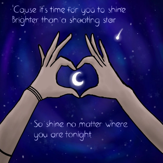 #MusicChallenge  I love Shooting Star. By Owl City. #shootingstar #OwlCity #night #moon I'm featured!?!Thanks!