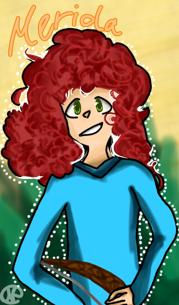 Merida from the Disney movie, " Brave"  #fridayswithsketch #fridayswithsketchchallenge #myhero ‪@sonysketch‬