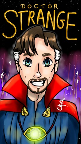 Another Doctor Strange!! I'm sorry but I love him so much 😍😂😂 I'm pretty proud of the result😳  And THANK YOU SO MUCH FOR THE +1600 FOLLOWERS I LOVE YOU GUYS!!! 😱😍😍😍😘😳😳 #DoctorStrange #Marvel #BenedictCumberbatch
