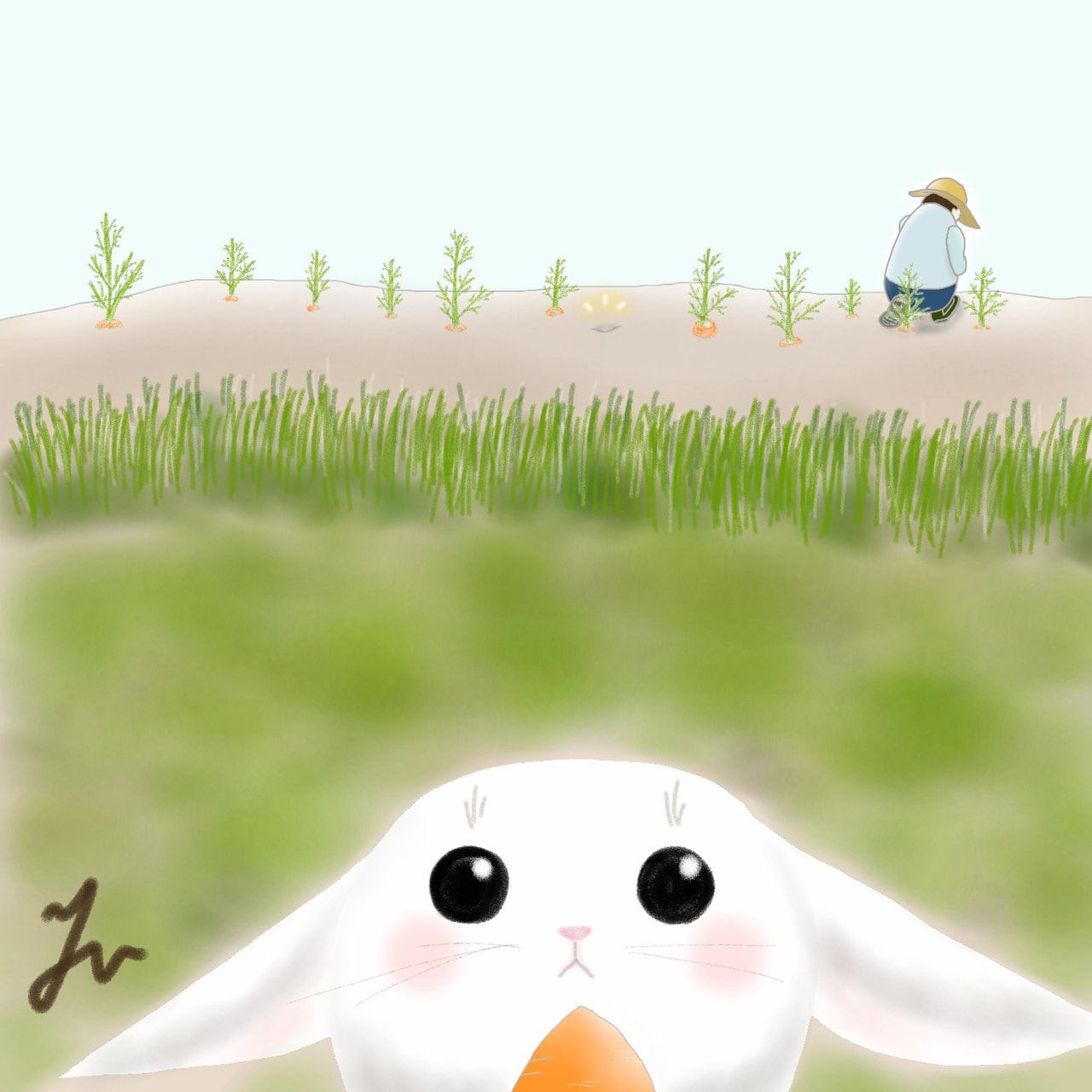 “・・・｡” #Rabbit #fridayswithsketch #cutenesschallenge #sonysketch