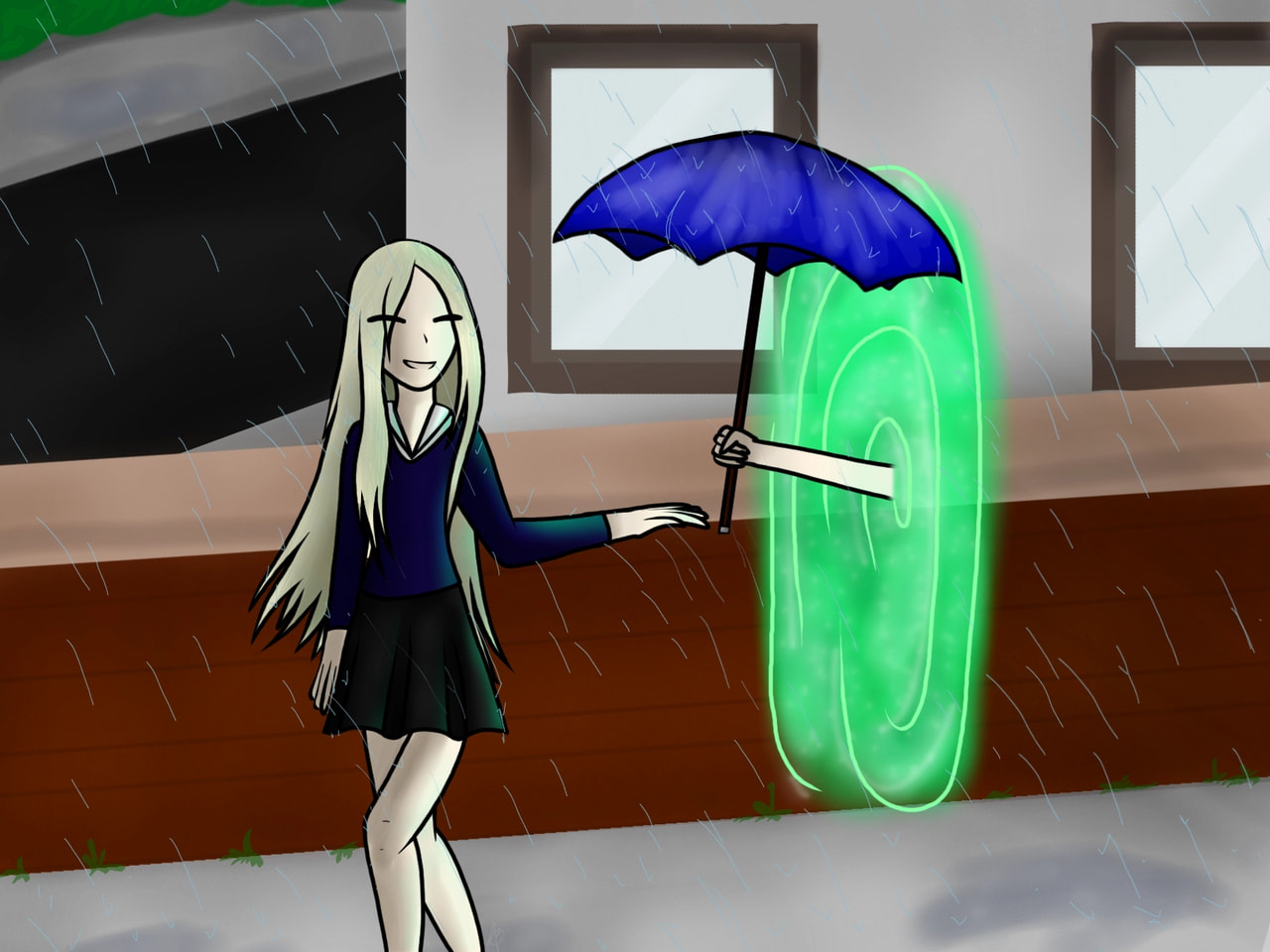 #fridayswithsketch #mytimetravel Yesterday I forgot my umbrella and got soaked, so I would travel back in time to give myself one ‪@sonysketch‬