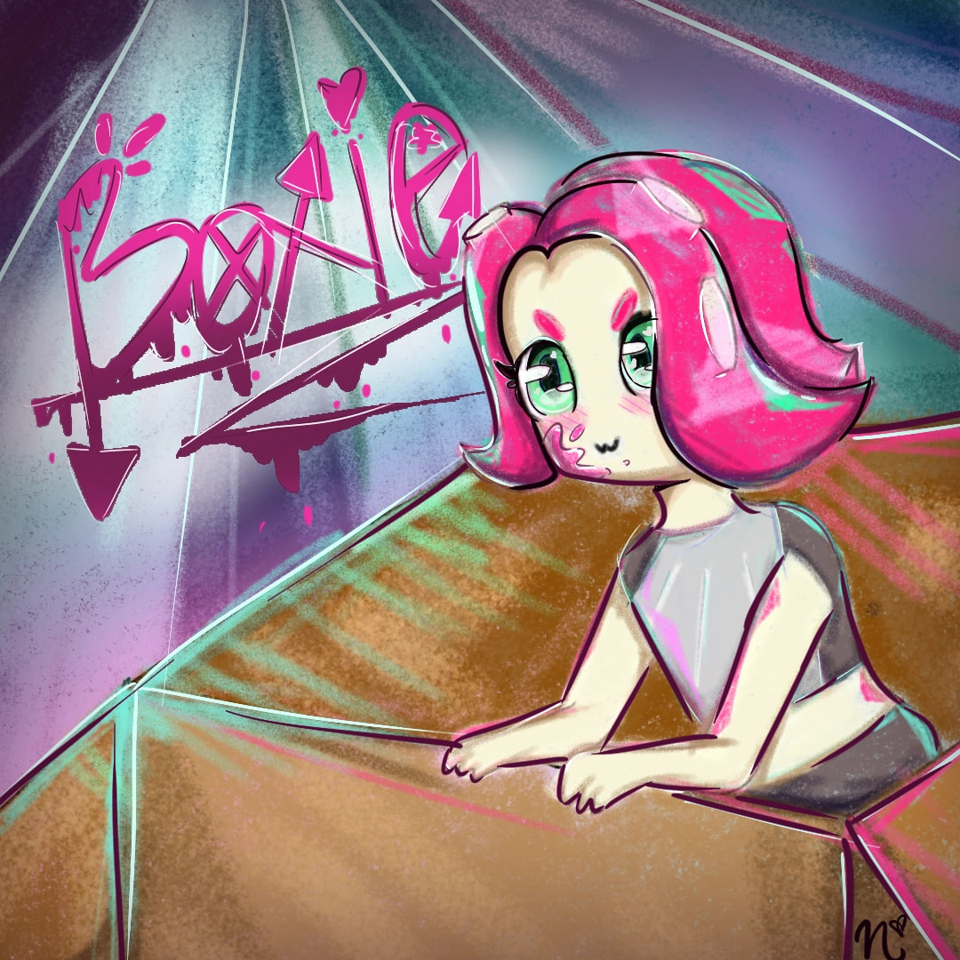 #fridayswithsketch #gamechallenge YOU'RE A SQUID NOW~ YOU'RE A KID NOW~ so, I like this one octoling named Bridgett from Viantastic (youtuber). She's obsessed with boxes and I just really like her personality #Splatoon2 #octoexpansion