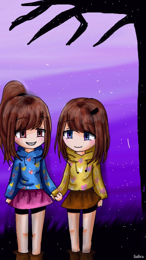 ‪@Keisya Zahra‬ we're always together😃❤ #fridayswithsketch #mybff ‪@sonysketch‬