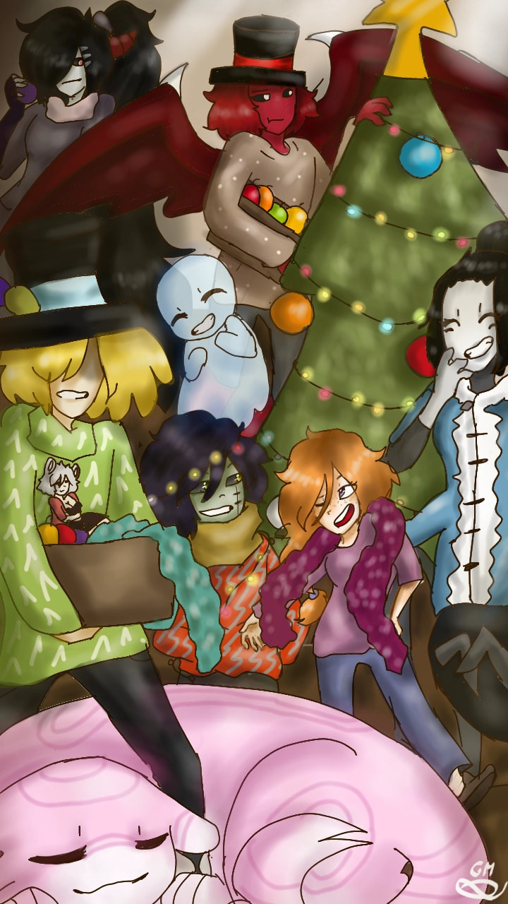 Merry Christmas #ElCircoaMedianoche #ECAM !! #Christmas #tree #oc #myholiday #sketch #sonysketch