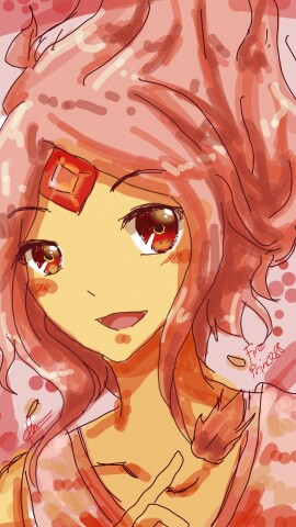 Im late, its 22. Here Fire Princess for #redchallenge #dailydecember #red #adventuretime #fanart . Hope you guys like it.