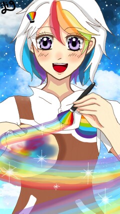 #sketchlogomakeover i was inspired by ‪@Joori‬ <- real artist #dailydecember sketch is like a magic wand. It can turn a simple thing into a masterpiece #fridayswithsketch #youinspireme #sketch #rainbow