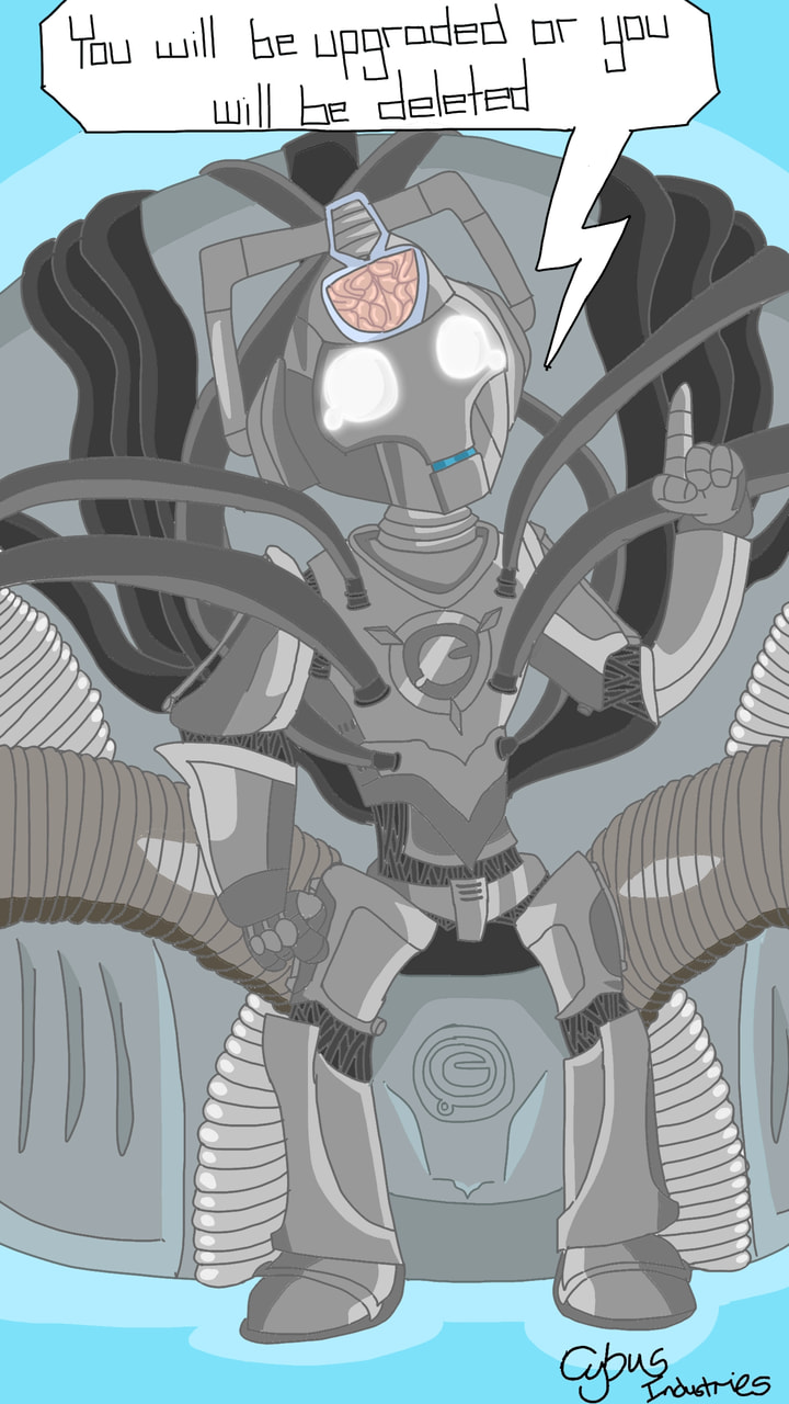 The one and only Cyber Controller! The machine that wants to make you a machine #machinechallenge #fridayswithsketch #DoctorWho #cyberman ‪@sonysketch‬